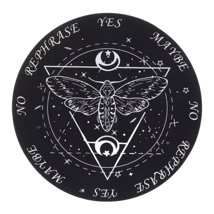 6" New Moon Wood Pendulum Board (Black)