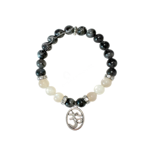 "Moon Energy" Bracelet - Moonstone & Black Labradorite