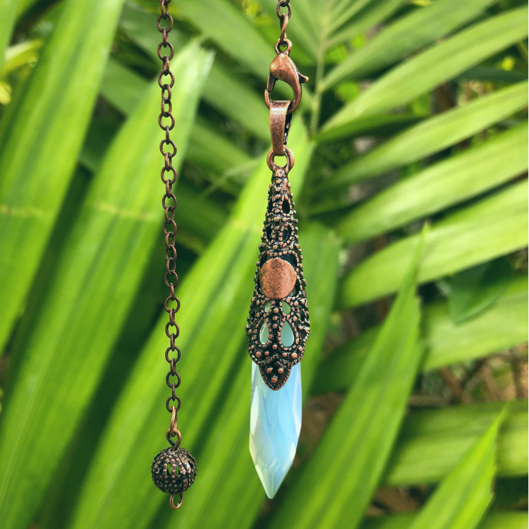 Opalite Copper Pendulum - "Balancing Energy & Spirit Communication"