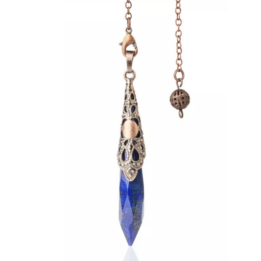 Lapis Copper Pendulum -  "Spiritual Power & Telepathy"