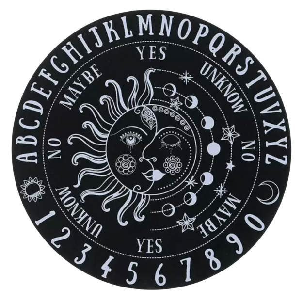 6" Mystic Moon Wood Pendulum Board (Black)