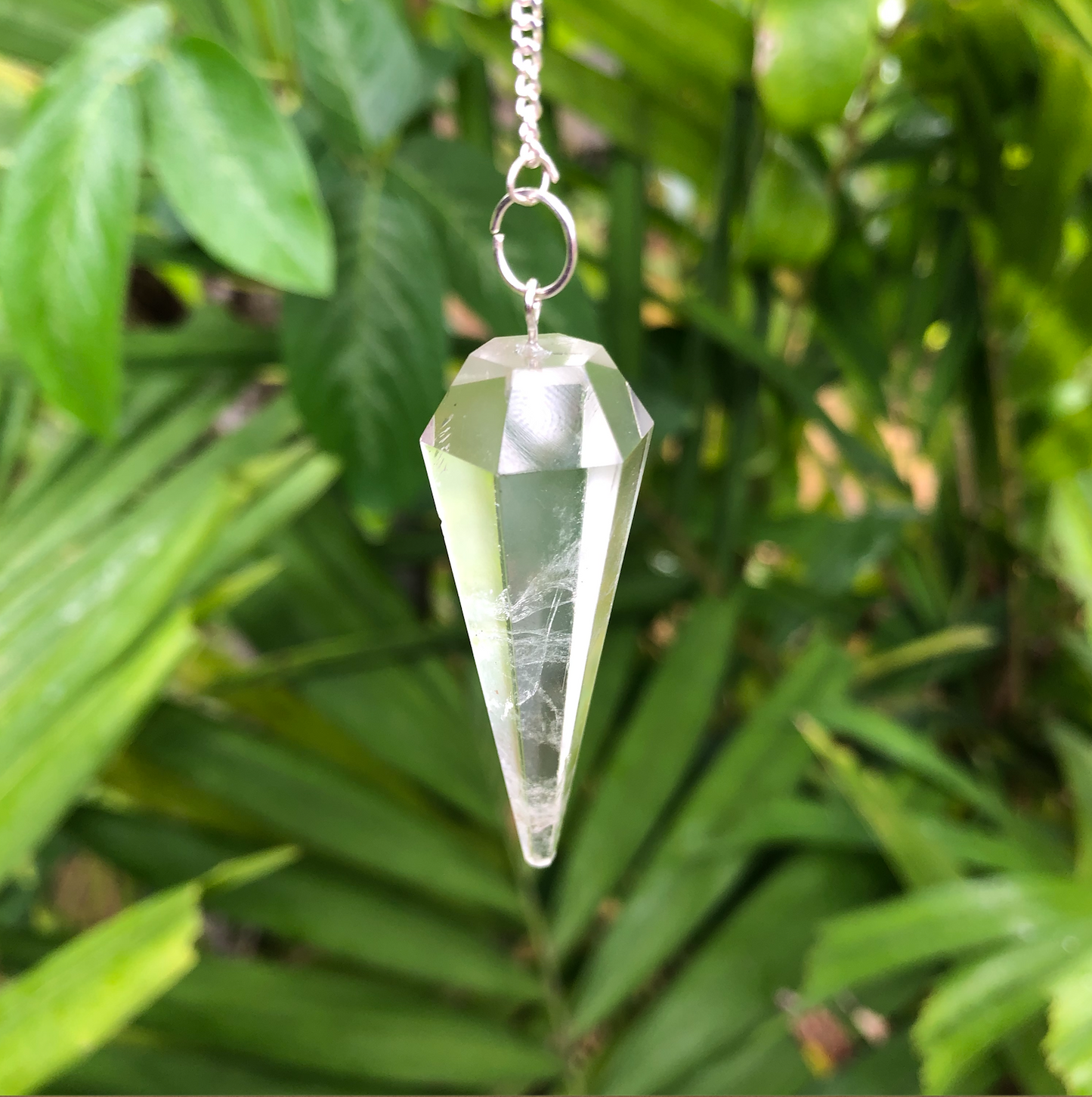 Clear Crystal Quartz Pendulum ~ "Spiritual Awareness, Clarity & Power"