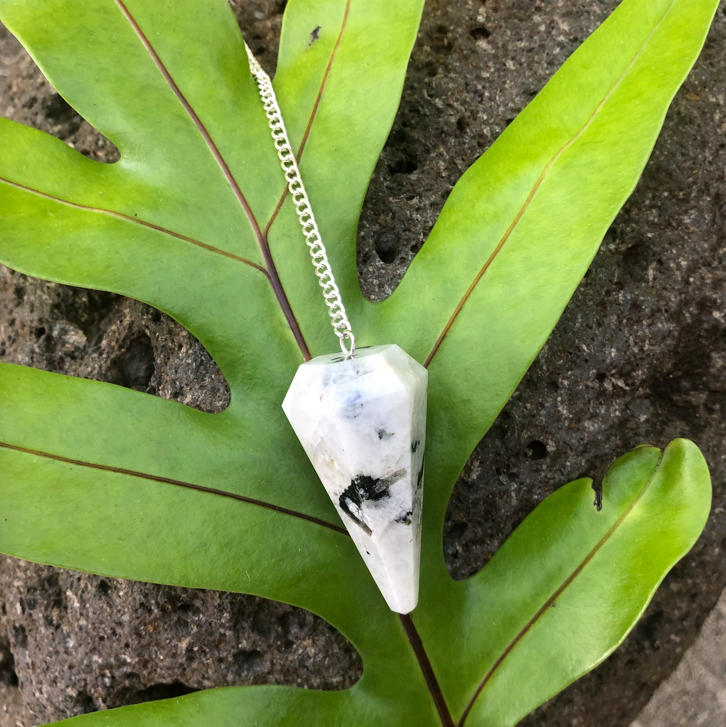 Rainbow Moonstone Pendulum ~ "Intuition & Moon Energy"