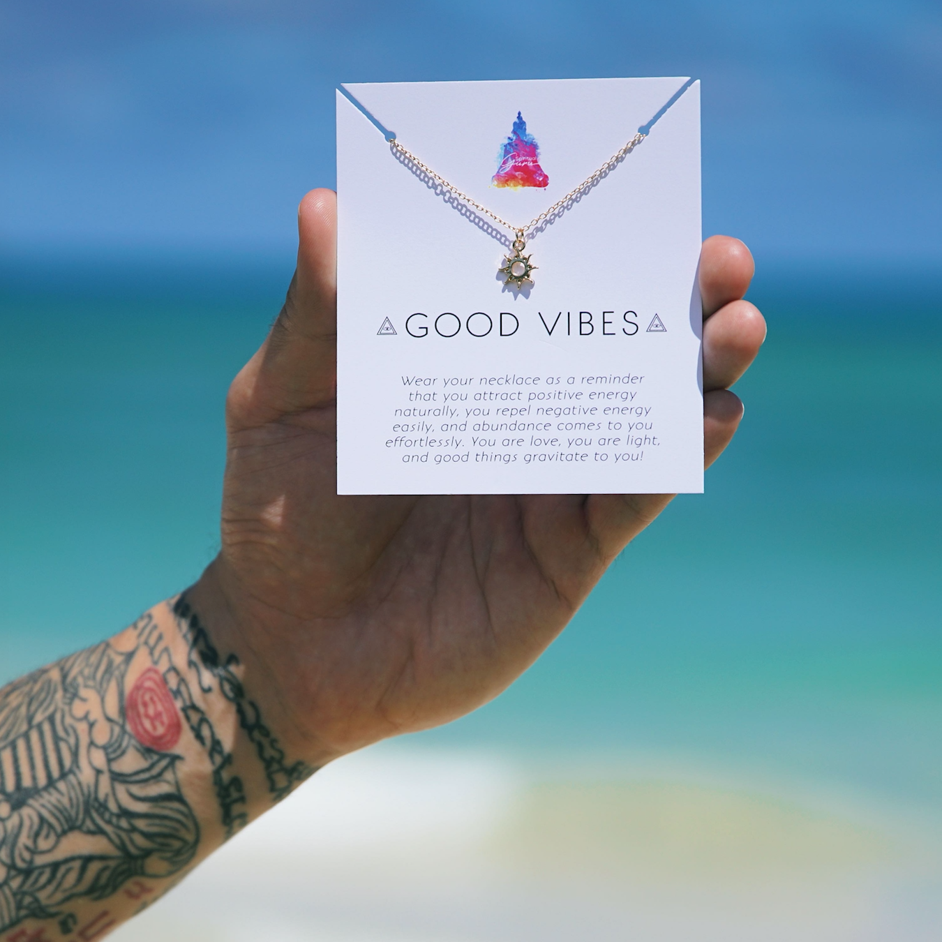 "Good Vibes" Affirmation Necklace
