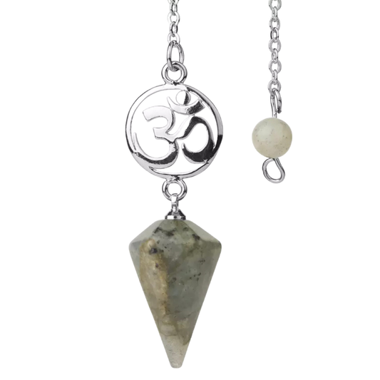 Spectrolite Silver OM Pendulum - "Aura Clearing & Balancing"