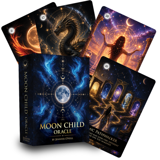 Moon Child Oracle | 44-Card Deck & Guidebook by Jennifer O'Neill