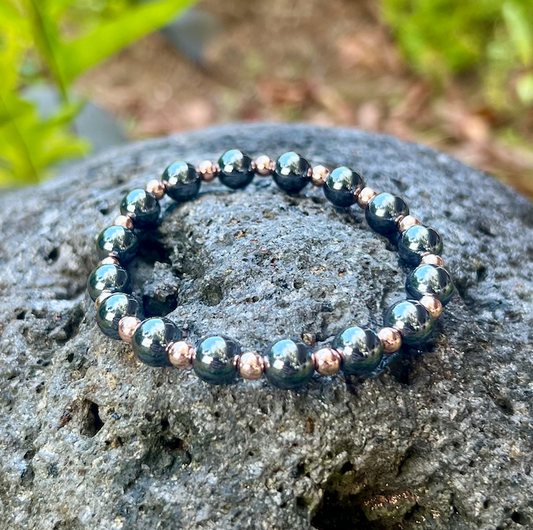 "Grounding" Bracelet - Hematite with Copper