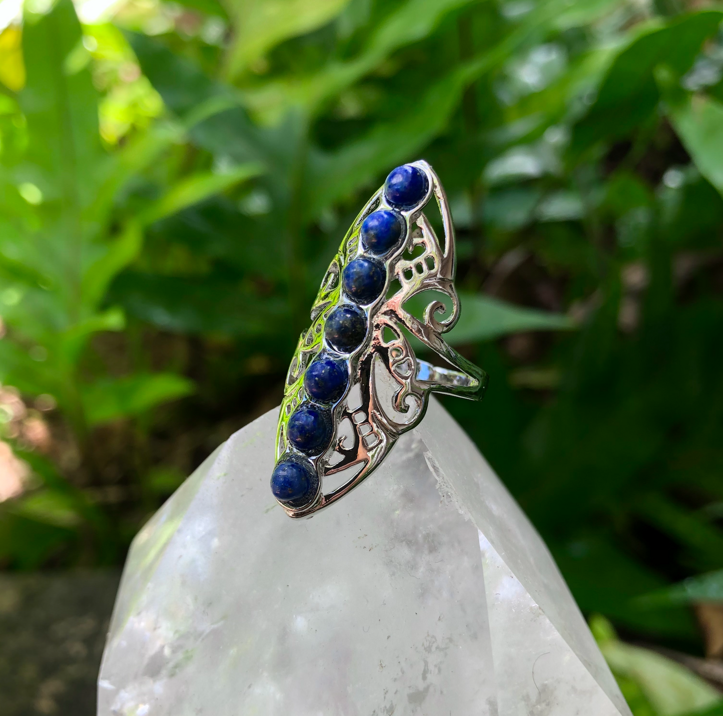 Lapis Lazuli Bohemian Style Gemstone Ring