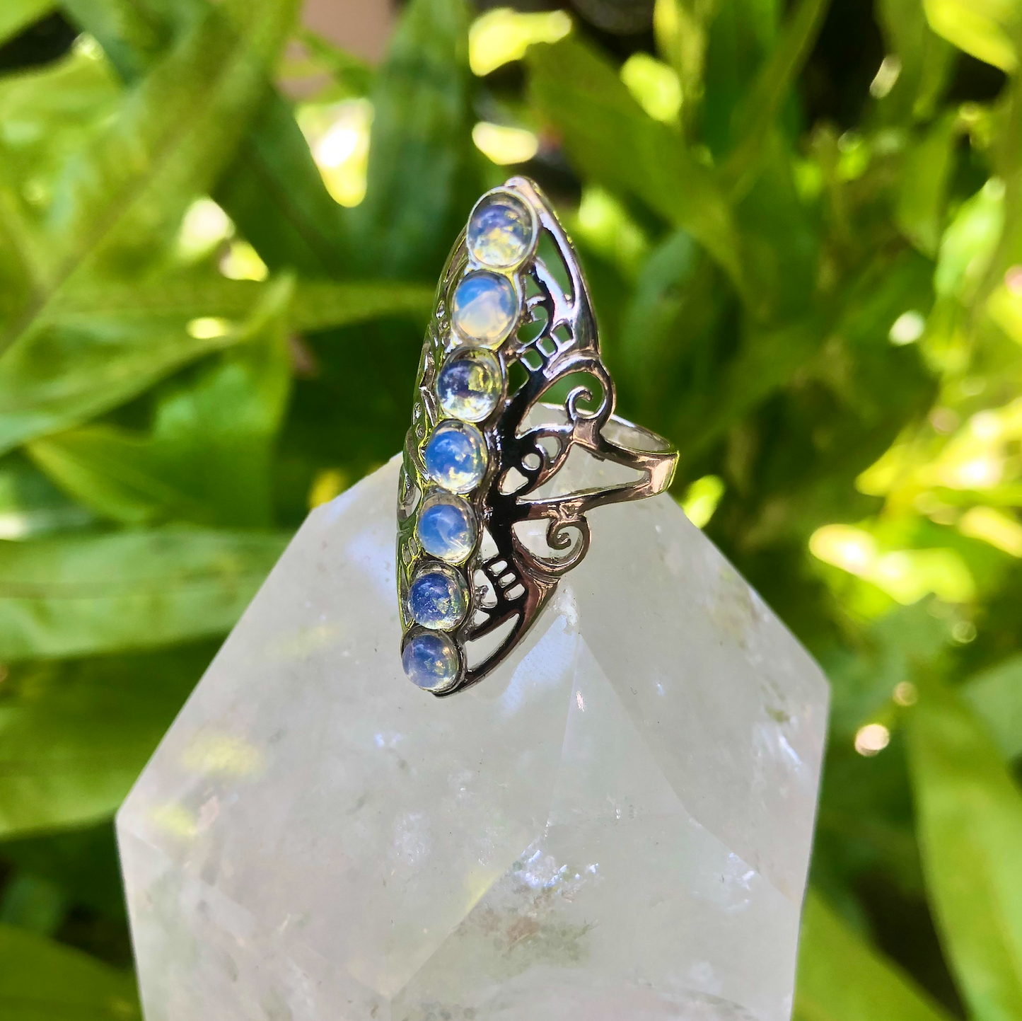 Opalite Bohemian Style Gemstone Ring