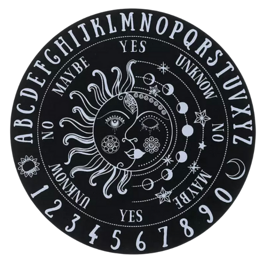 6" Mystic Moon Wood Pendulum Board (Black)