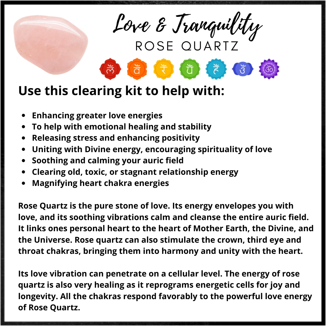 Love & Tranquility Smudging & Clearing Kit
