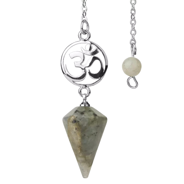 Spectrolite Silver OM Pendulum - "Aura Clearing & Balancing"