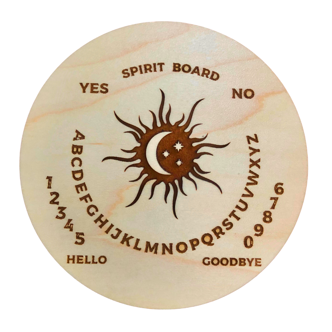 Black Tourmaline Pendulum w/ Wooden Pendulum Spirit Board